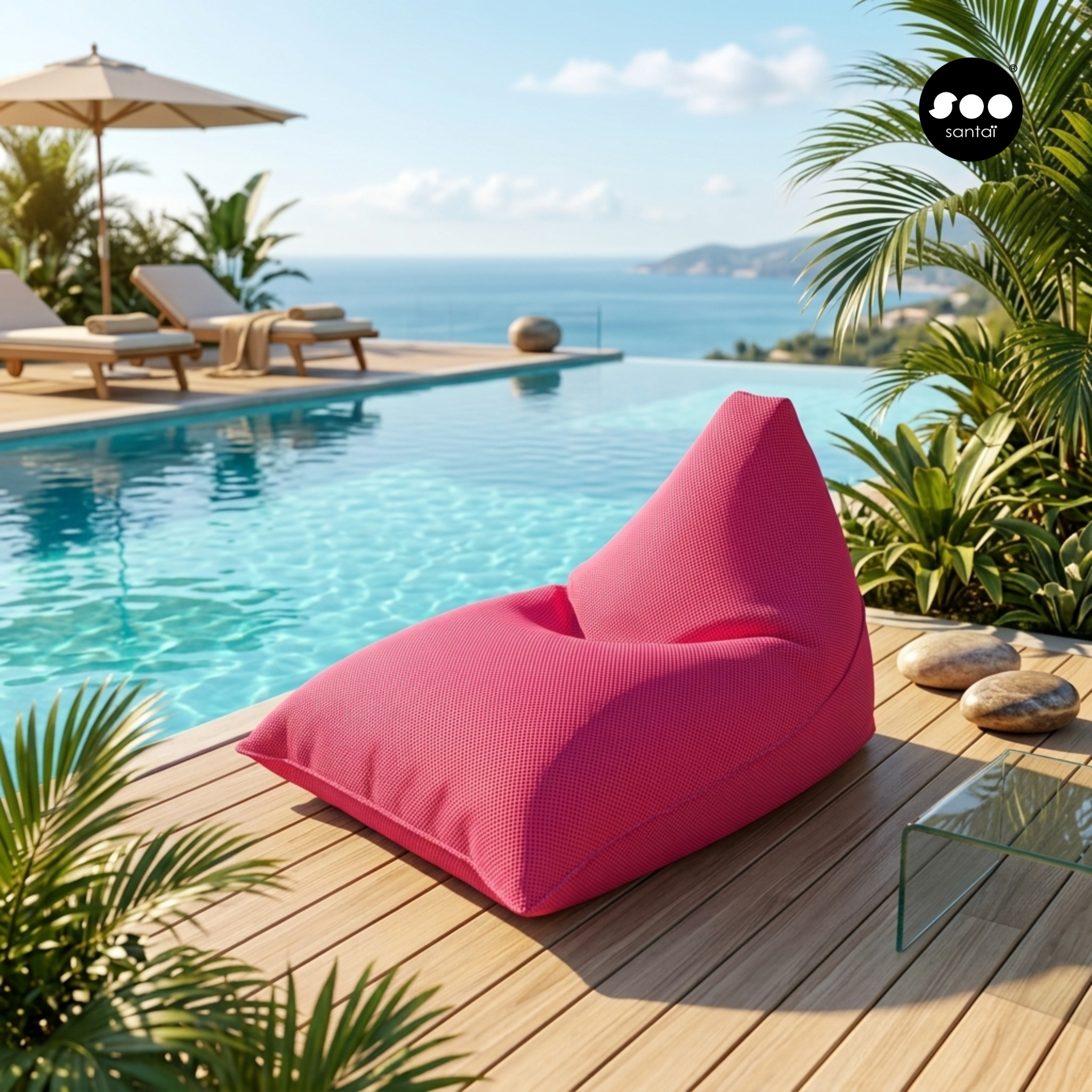 Poufs de piscine